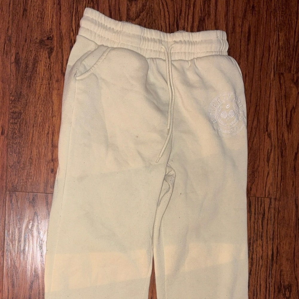 Beige Jogger Sweatpants